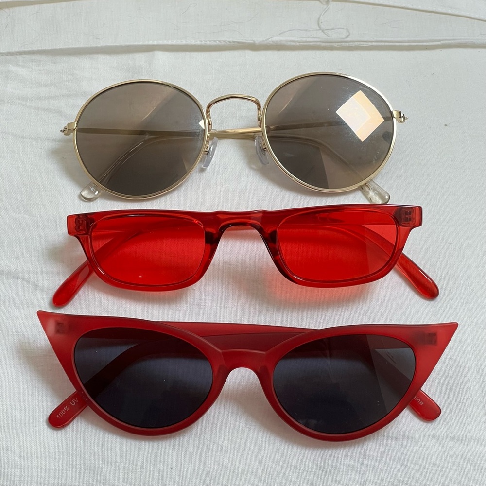 Red and Gold Sunglasses